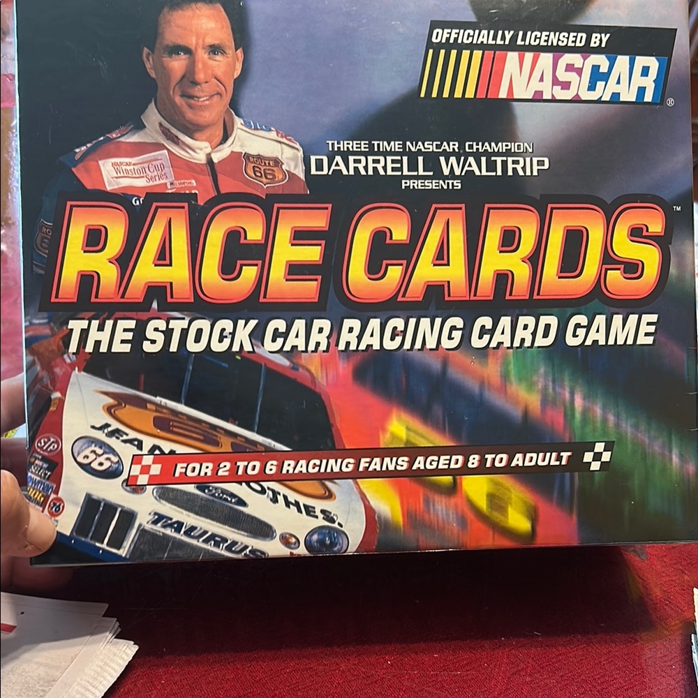 NWT NASCAR Vintage  Race Cards Game - Red and White